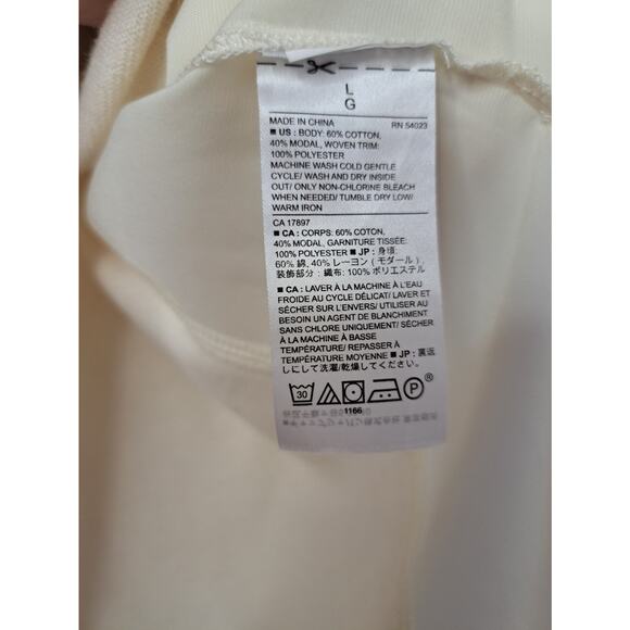 Banana Republic Womens Sweater Size L Ivory Classic Career Staple - Picture 8 of 9